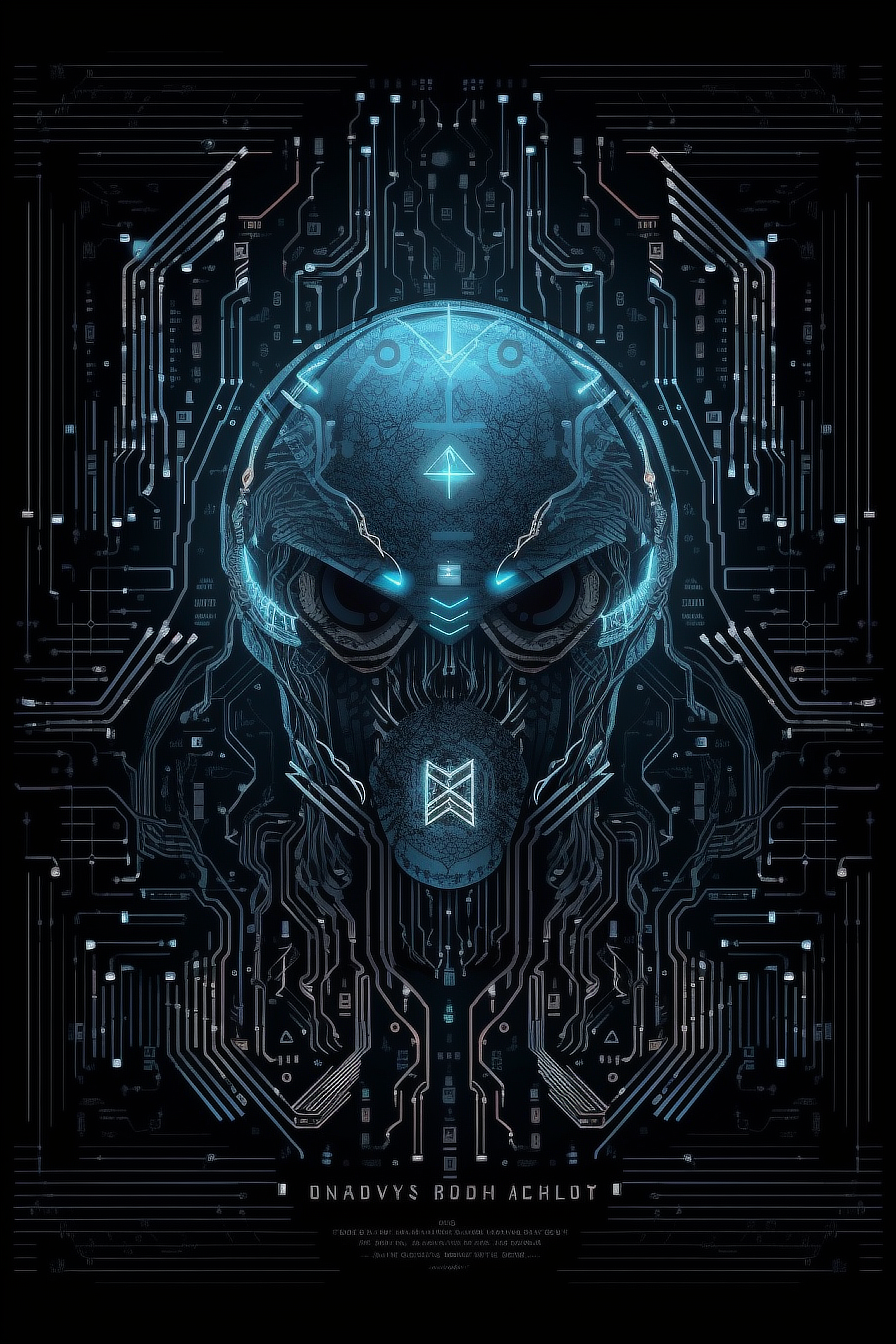 a digital art of a robot