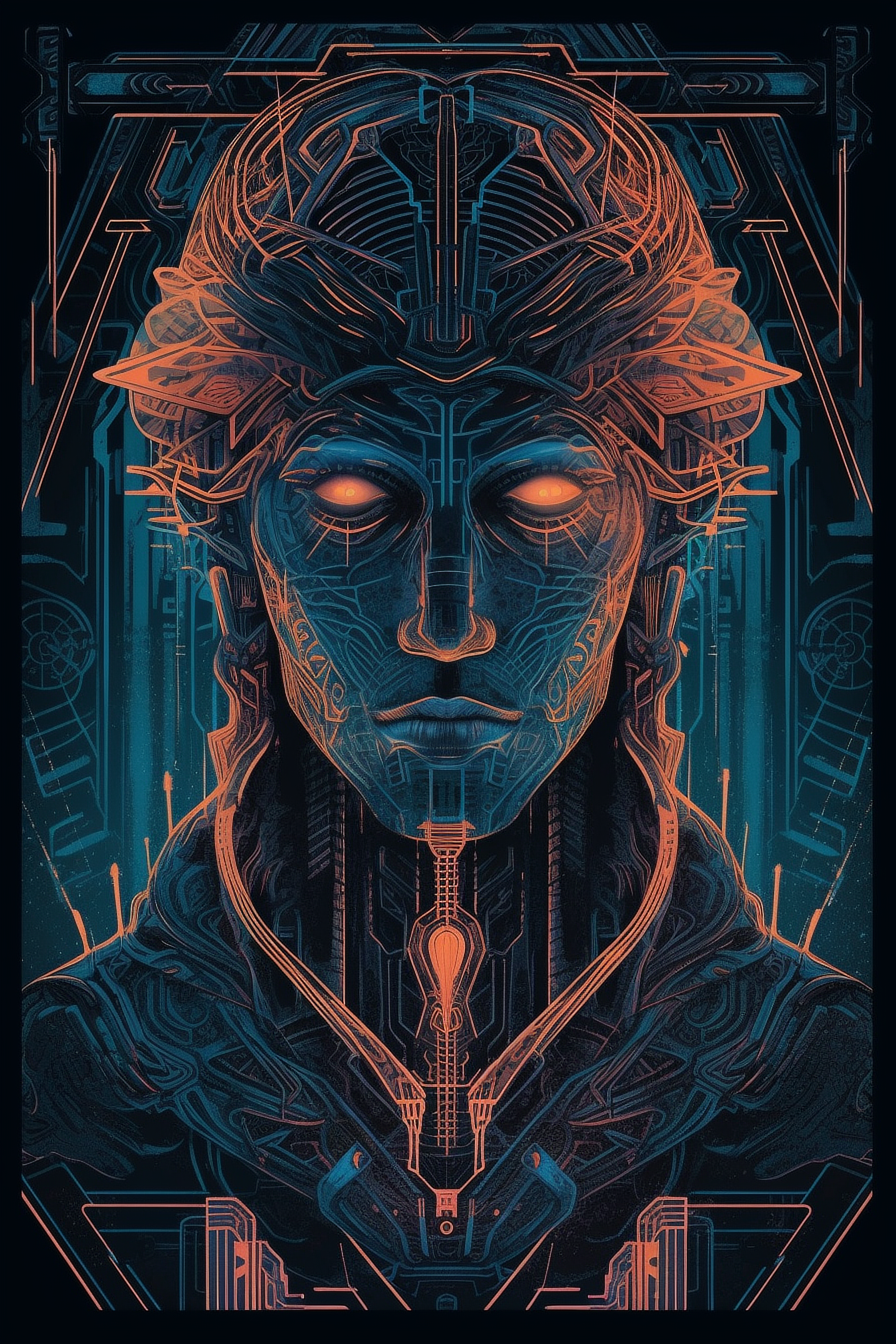 a digital art of a man