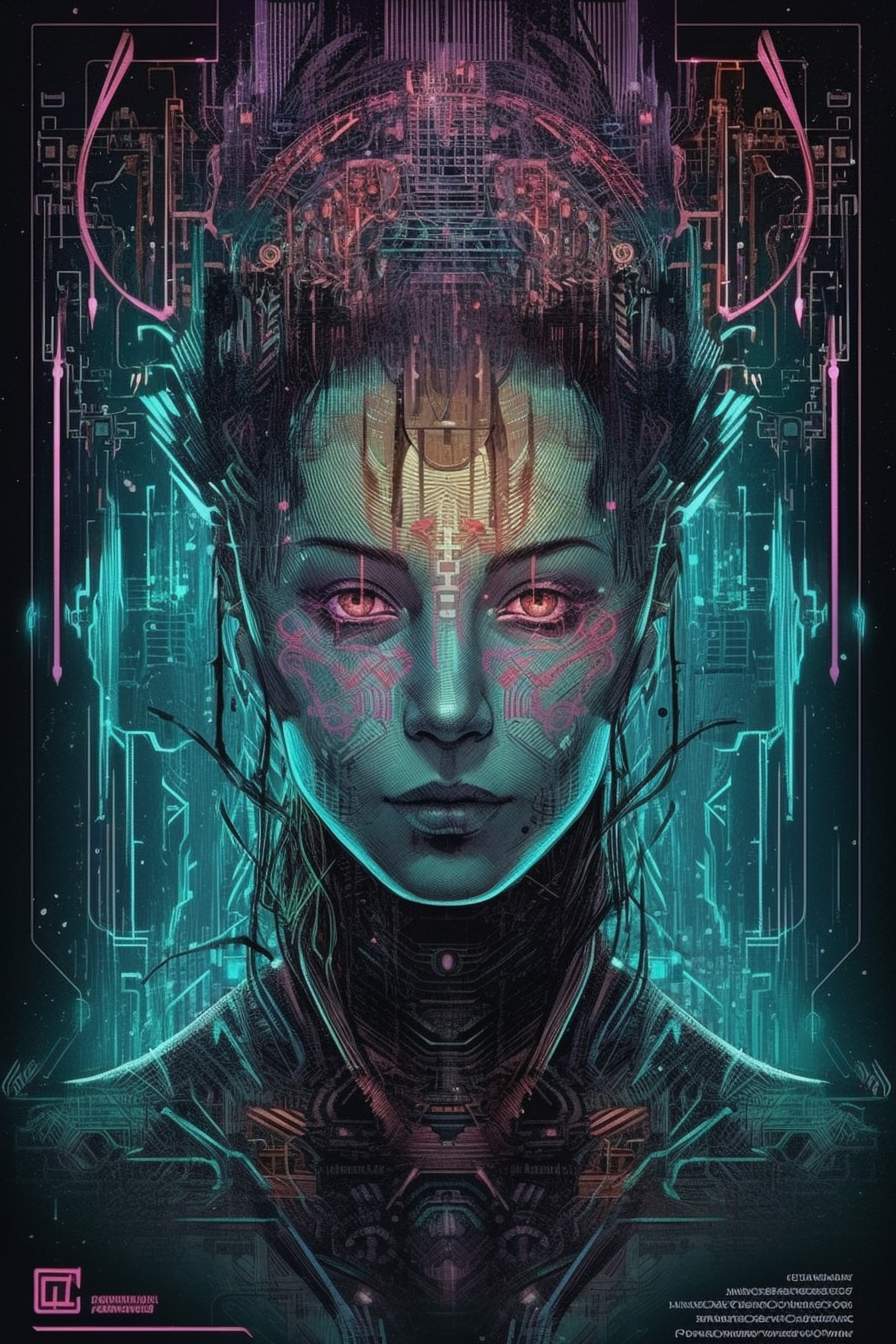 a woman with a futuristic look