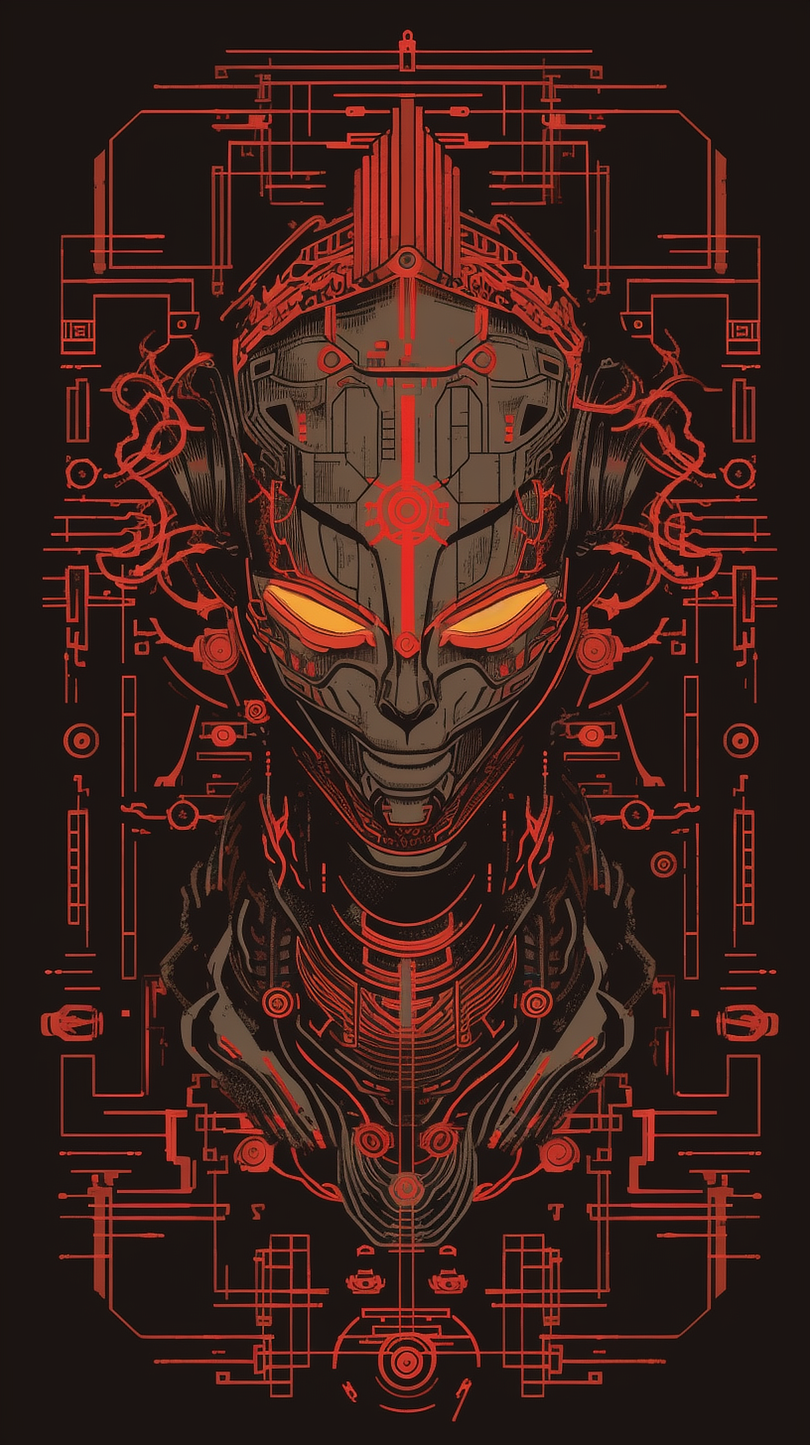 a digital art of a robot