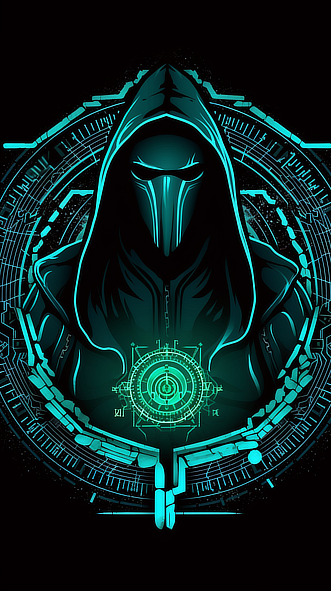 a digital art of a person in a hoodie