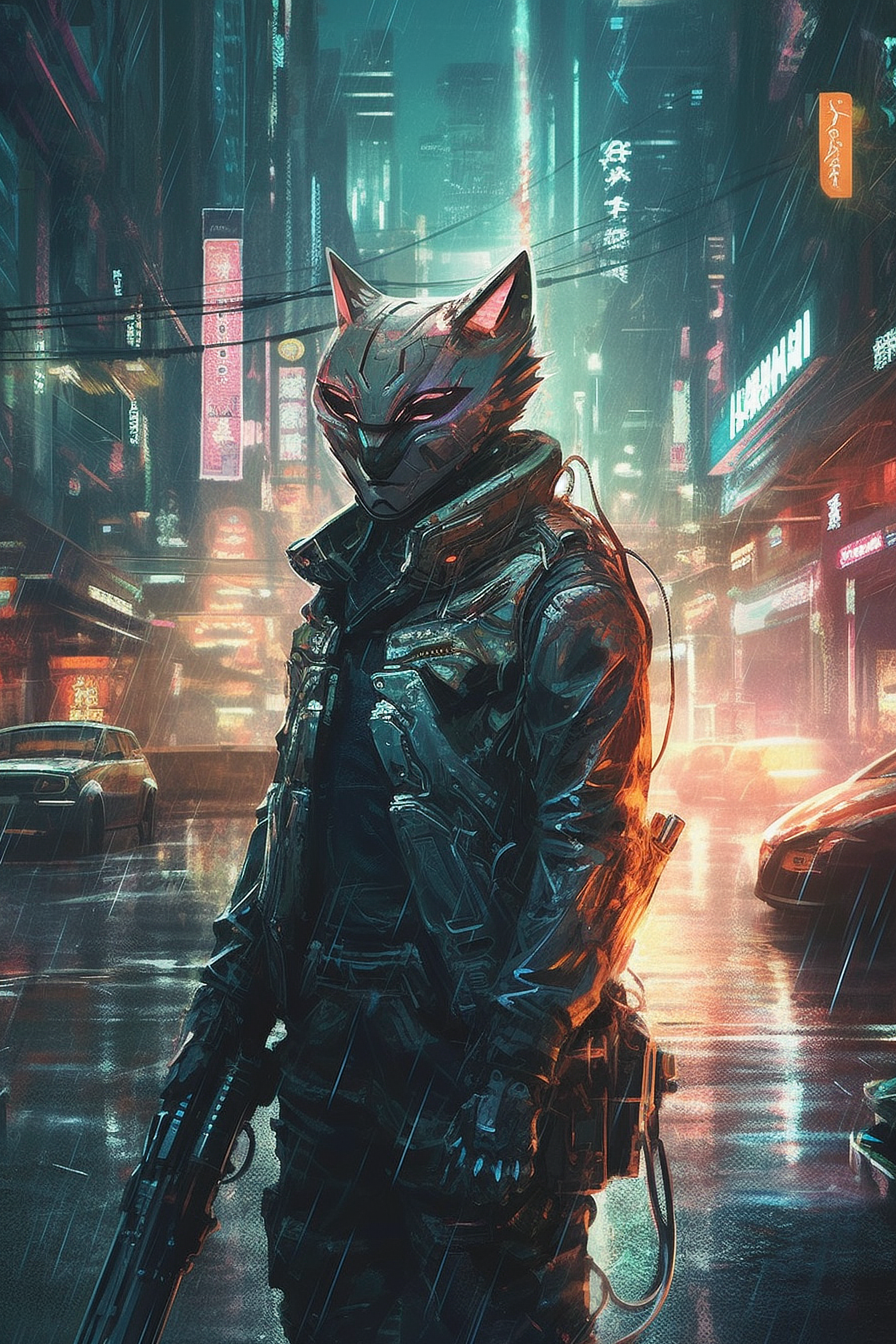 a person wearing a mask and holding a gun