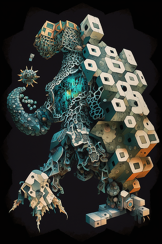 a cartoon of a dinosaur