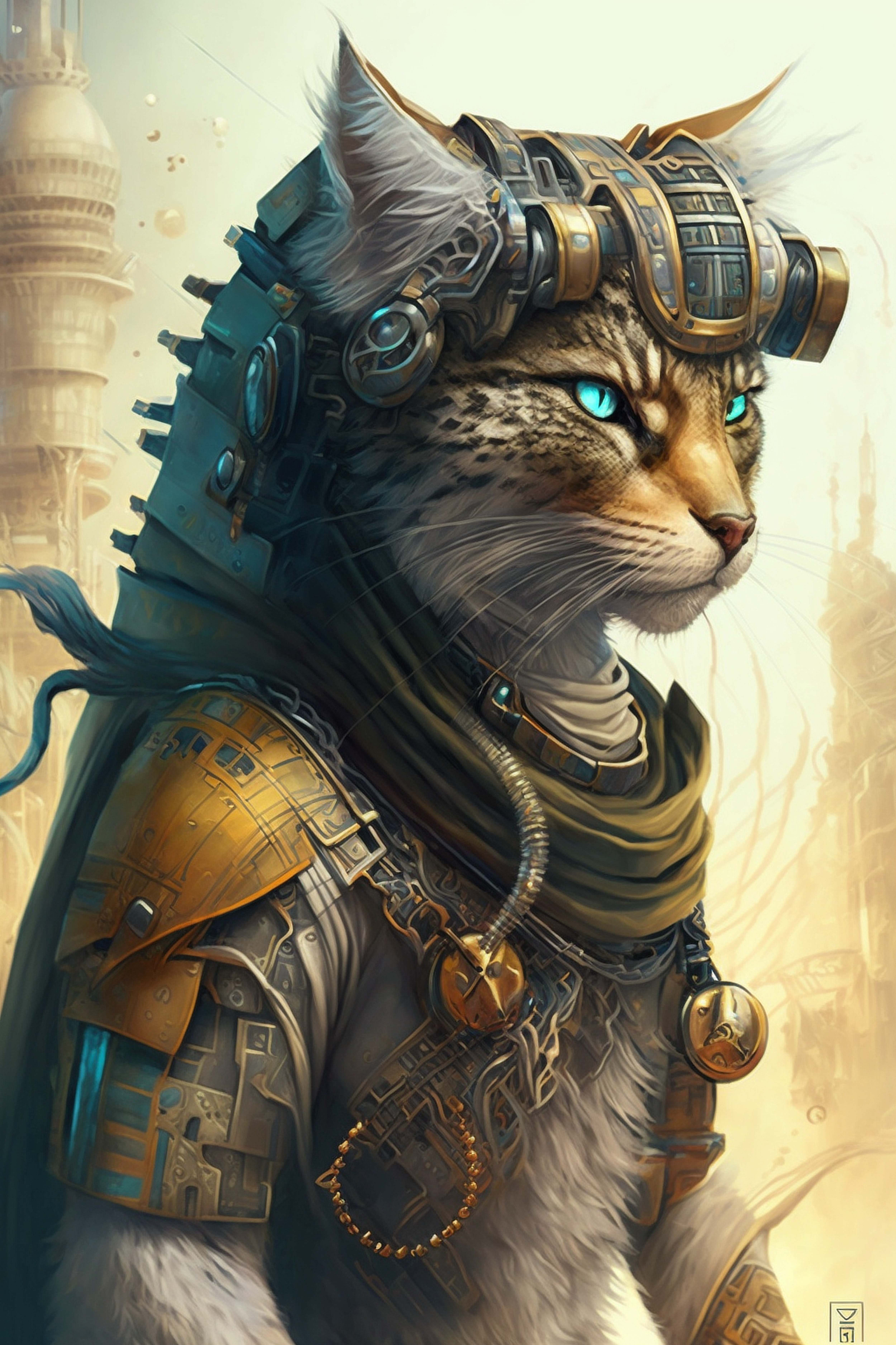 a cat wearing a garment