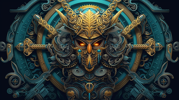 a artwork of a mask