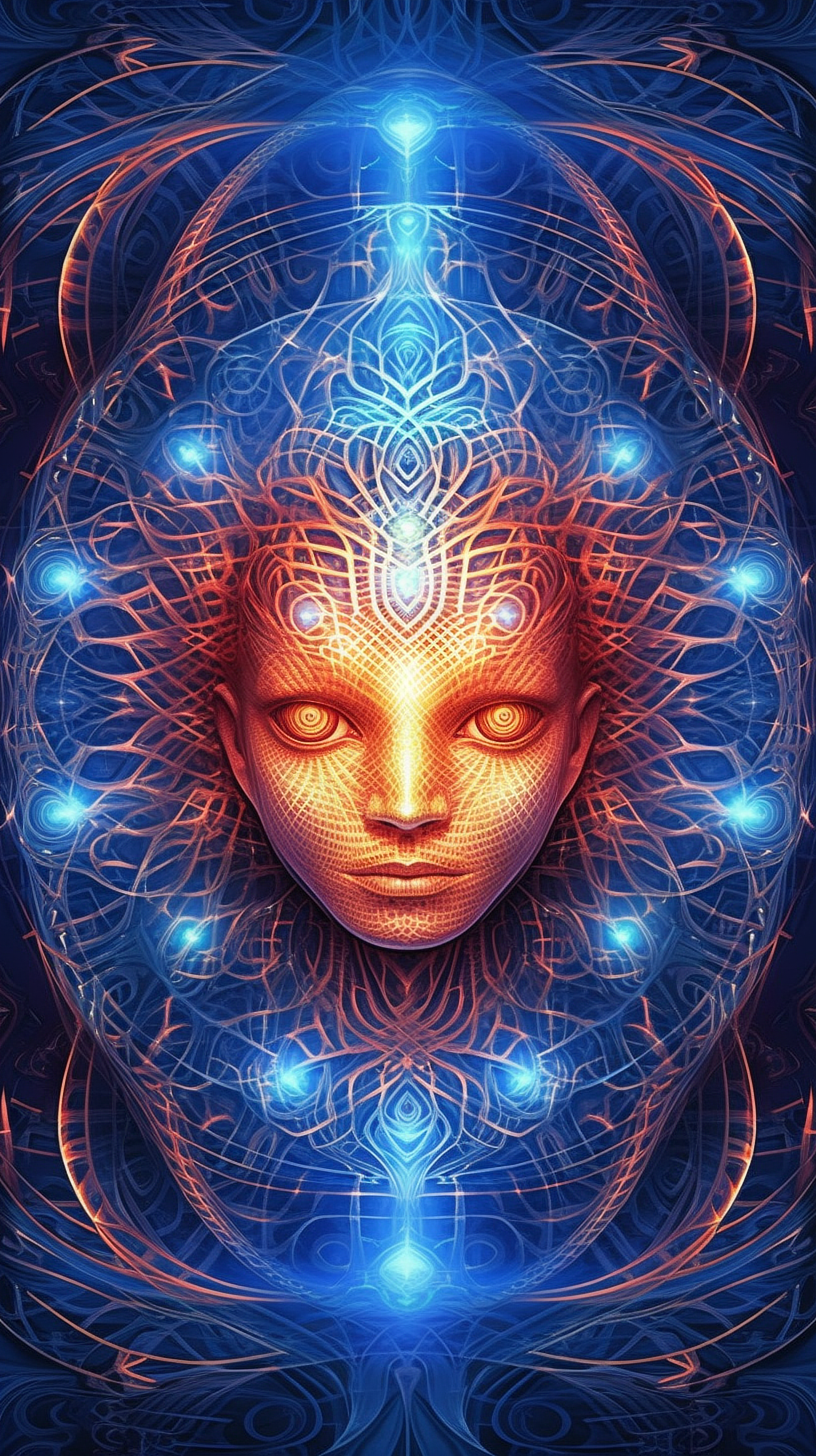 a digital art of a woman's face