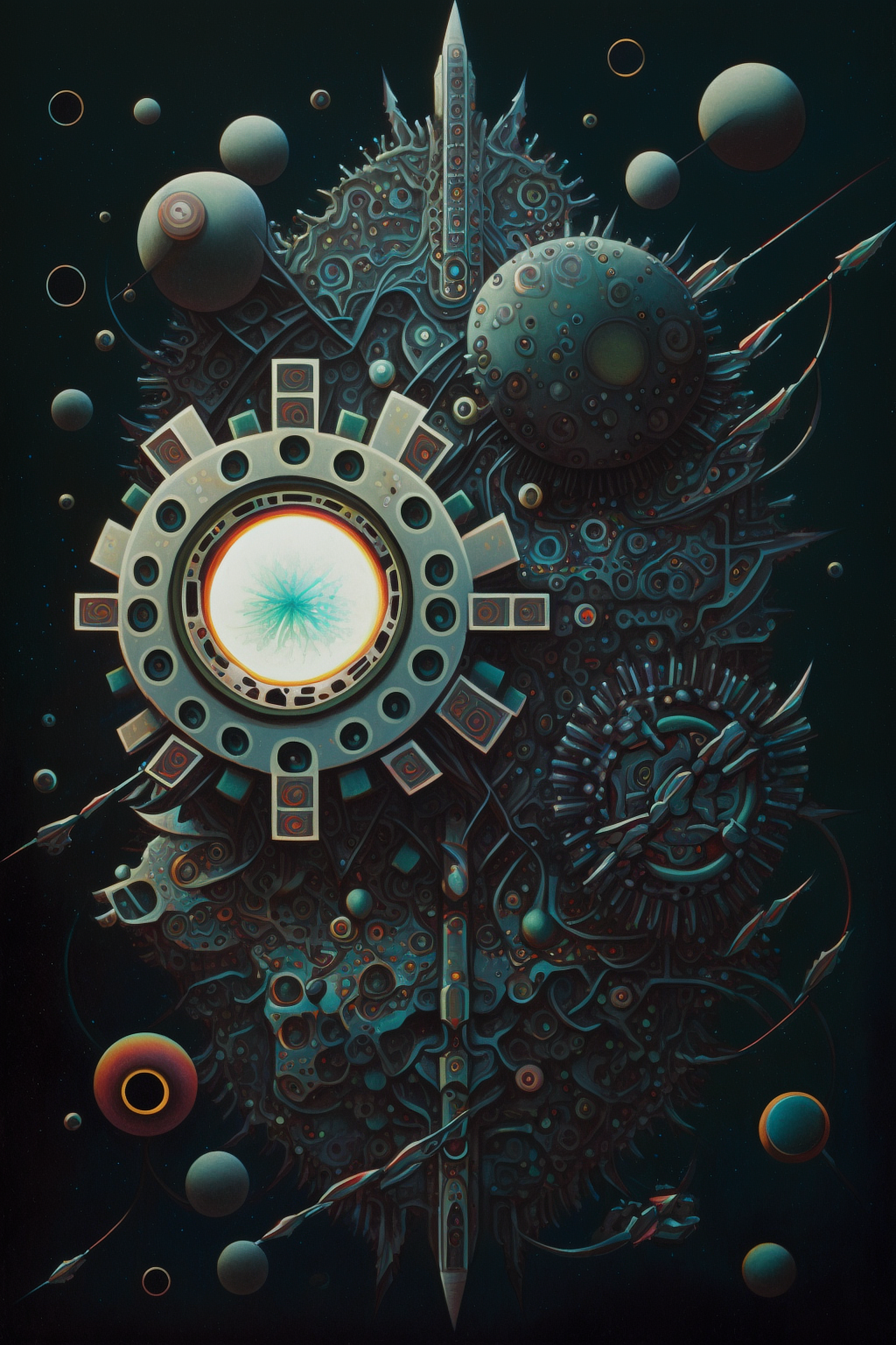 a artwork of a mechanical device