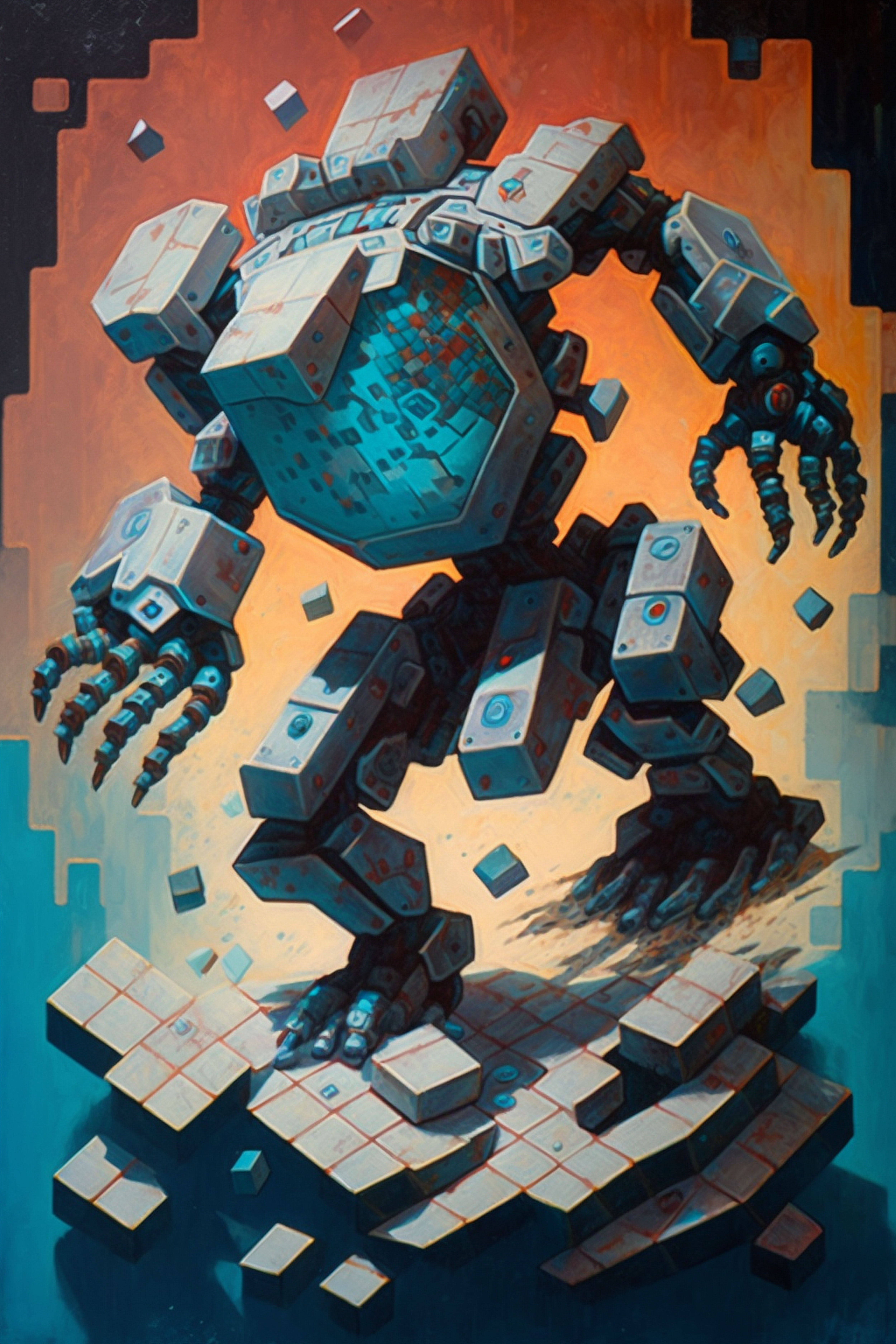 a cartoon of a robot