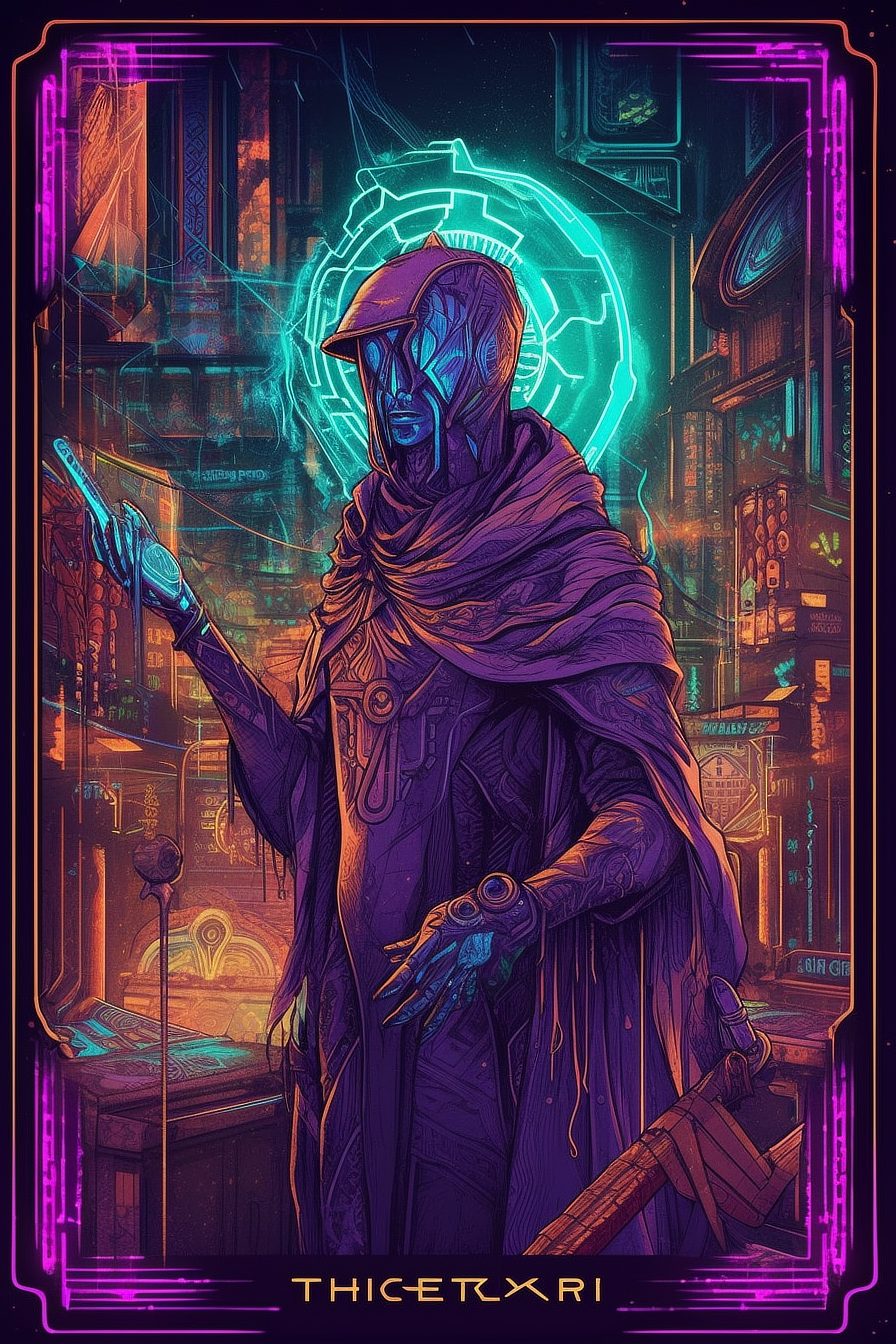 a poster of a person in a garment