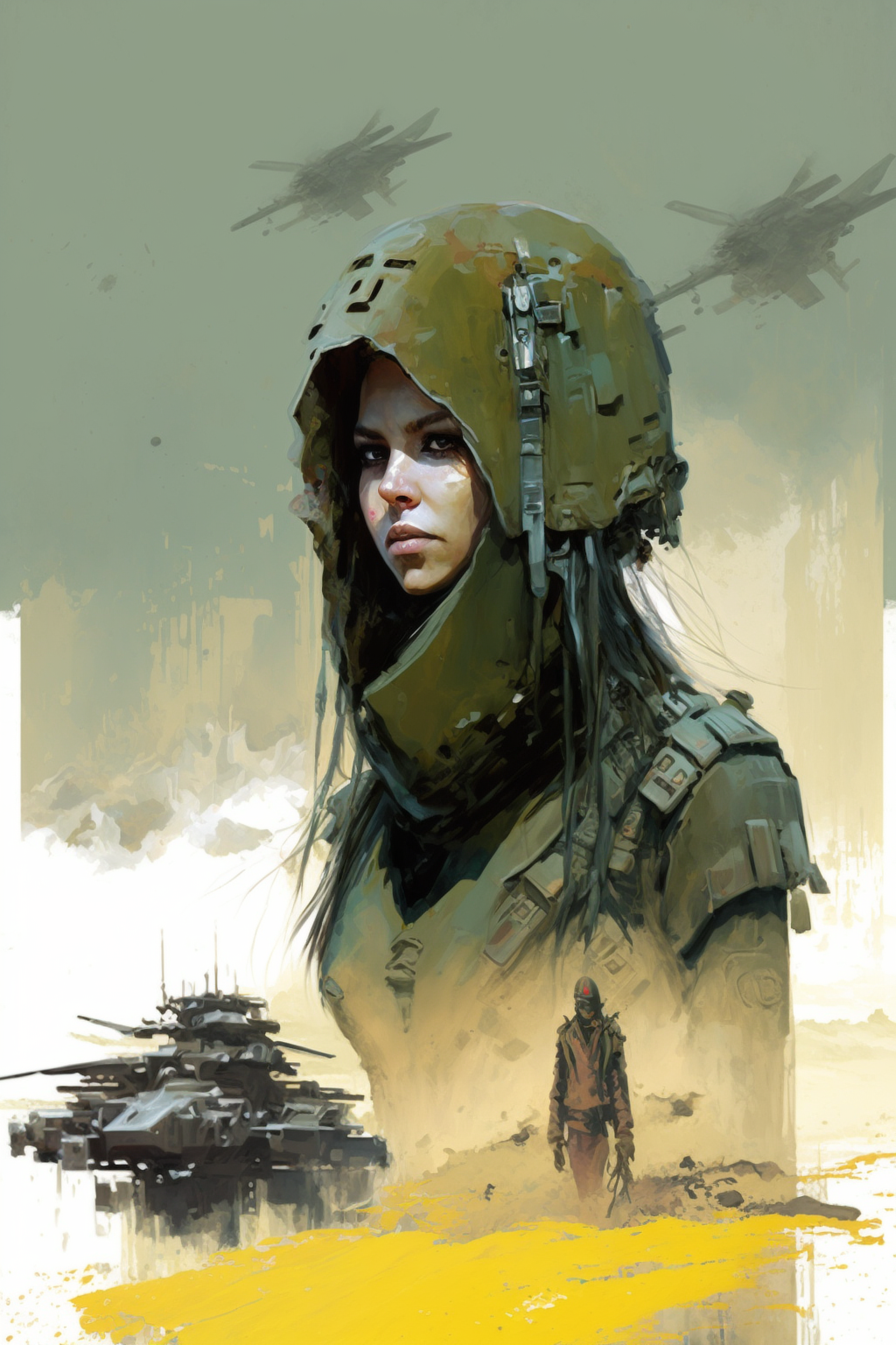 a woman in a military uniform