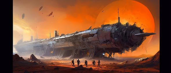 a group of people standing next to a large train