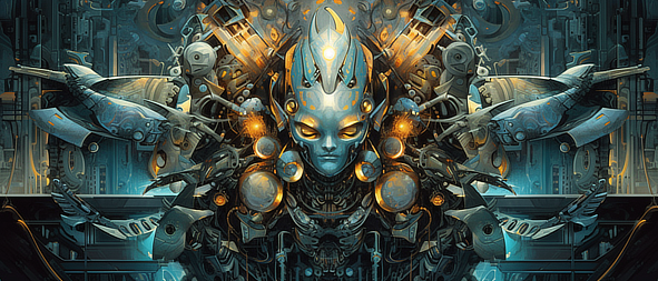 a robot with a large head