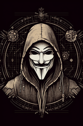 a person wearing a mask