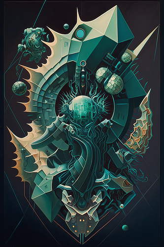 a artwork of a robot