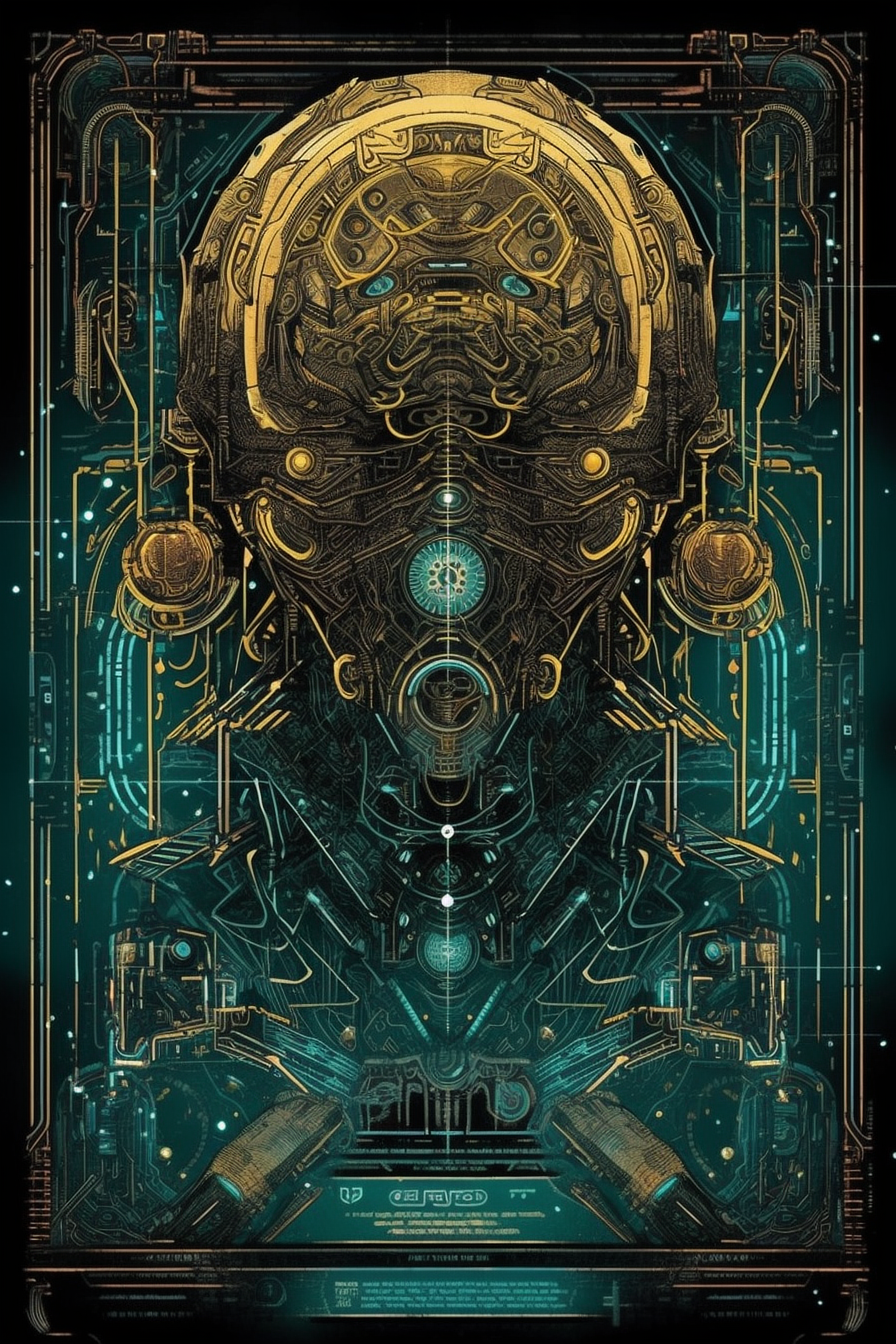 a computer generated artwork of a robot