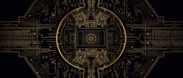 a circular pattern with lines and a hole in the center