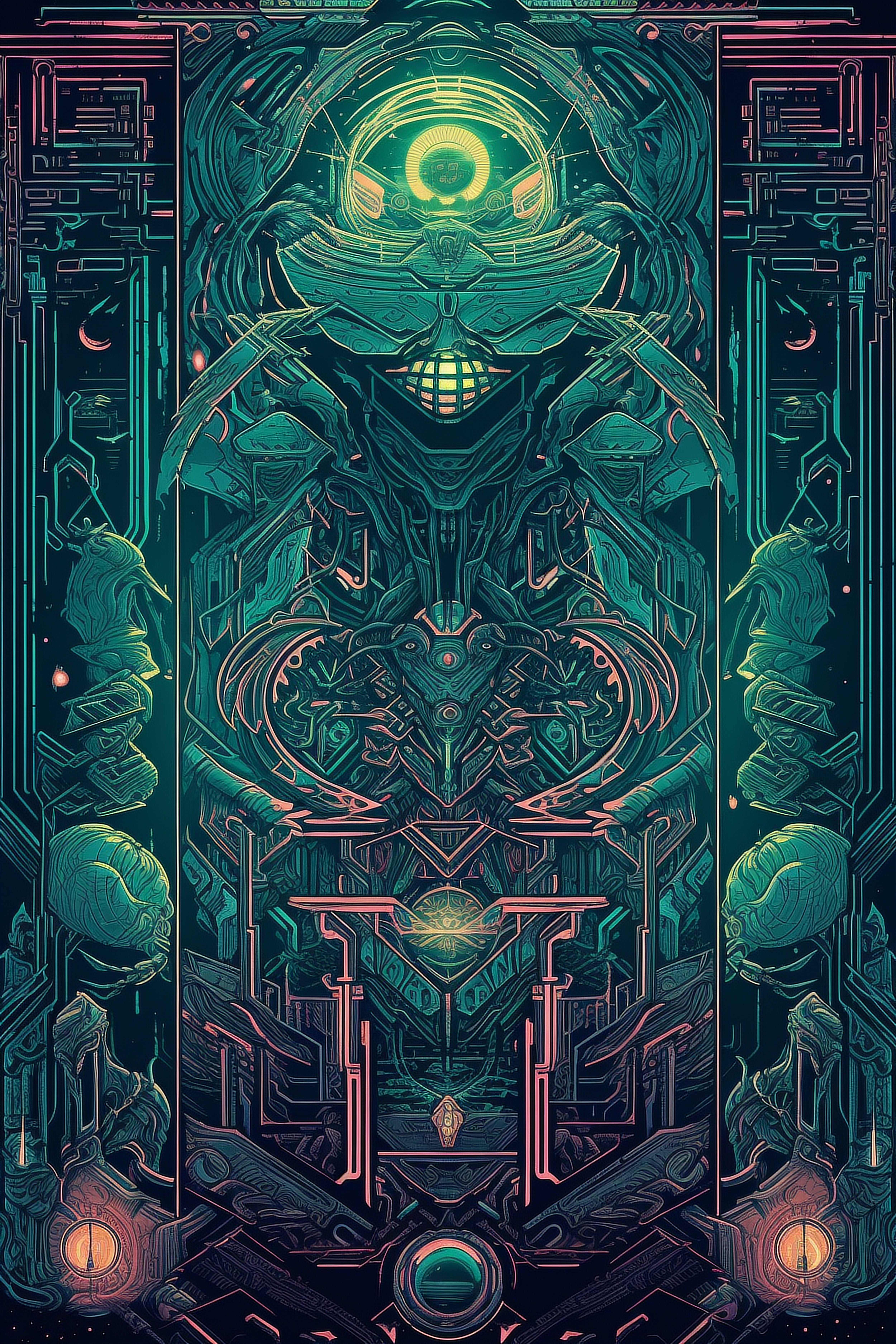 a computer generated artwork of a robot