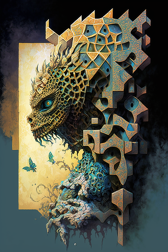 a artwork of a dragon