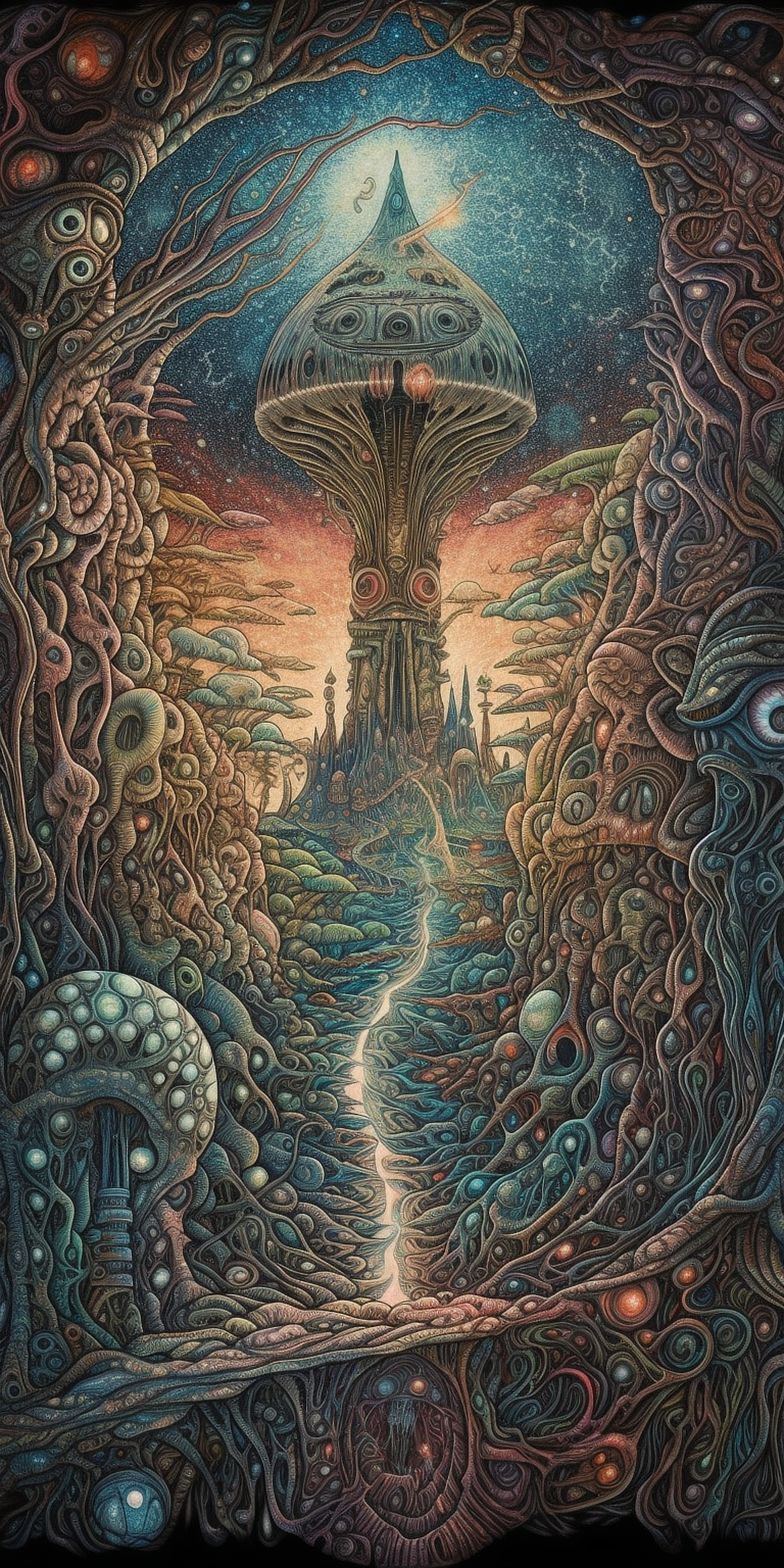 a art of a fantasy landscape