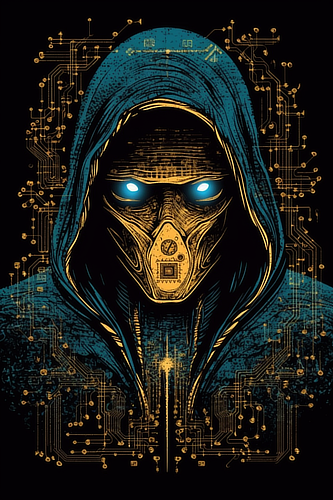 a person wearing a mask