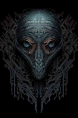 a digital art of a robot