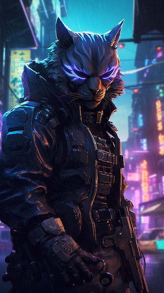 a cat in a black coat