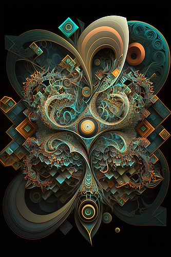 a colorful fractal artwork