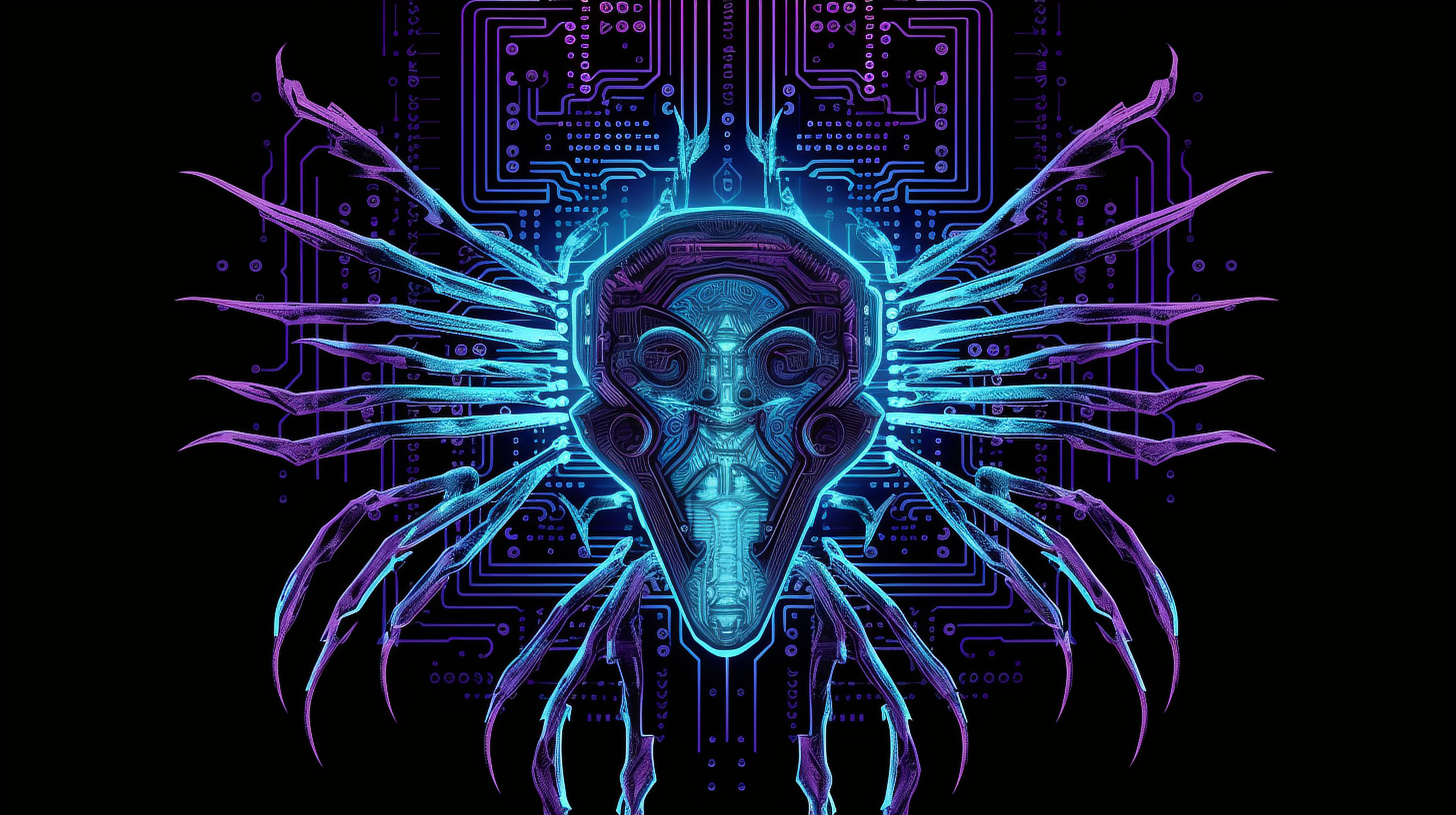 a computer generated image of a robot face