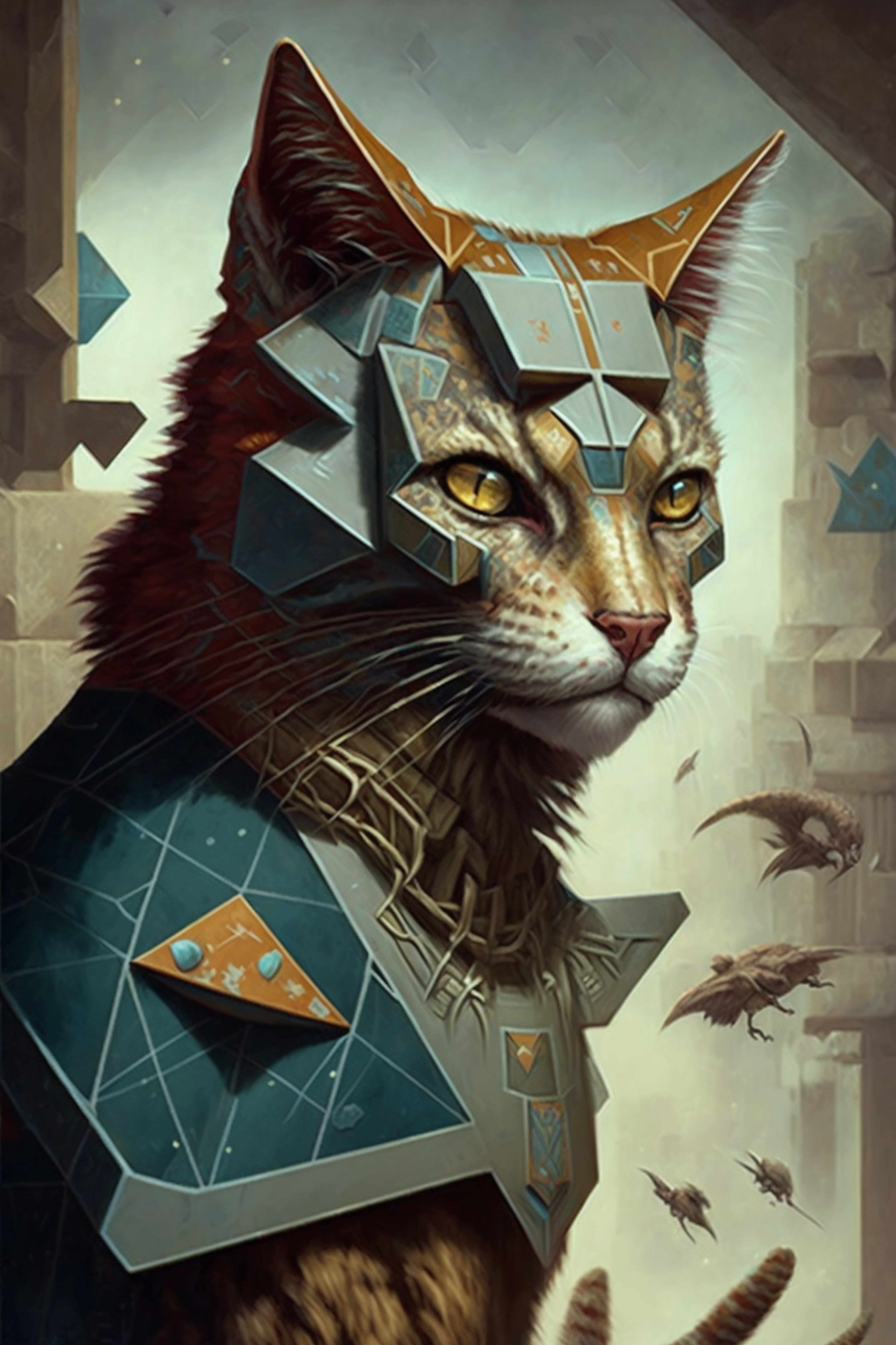 a cat wearing a garment