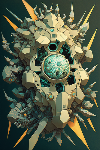 a cartoon of a robot