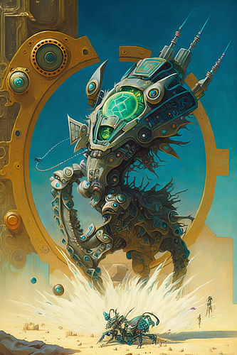 a cartoon of a robot