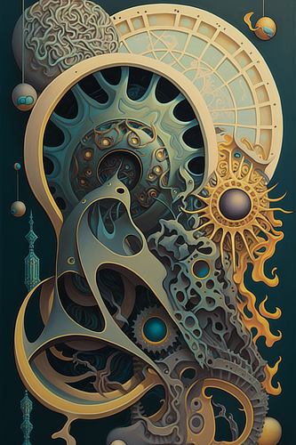 a artwork of a mechanical design