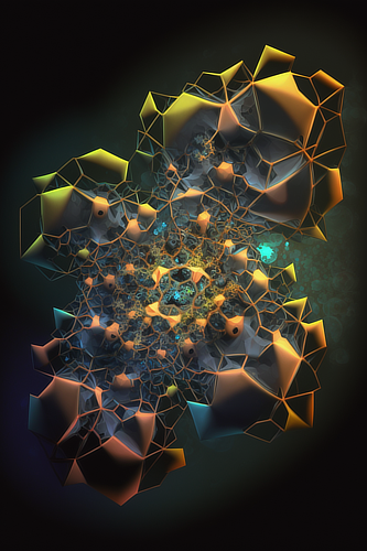 a close up of a colorful object