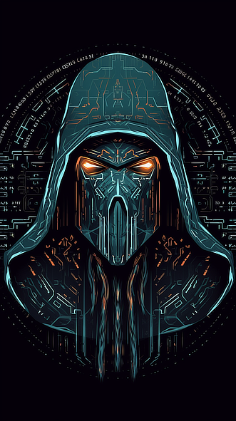 a digital art of a robot