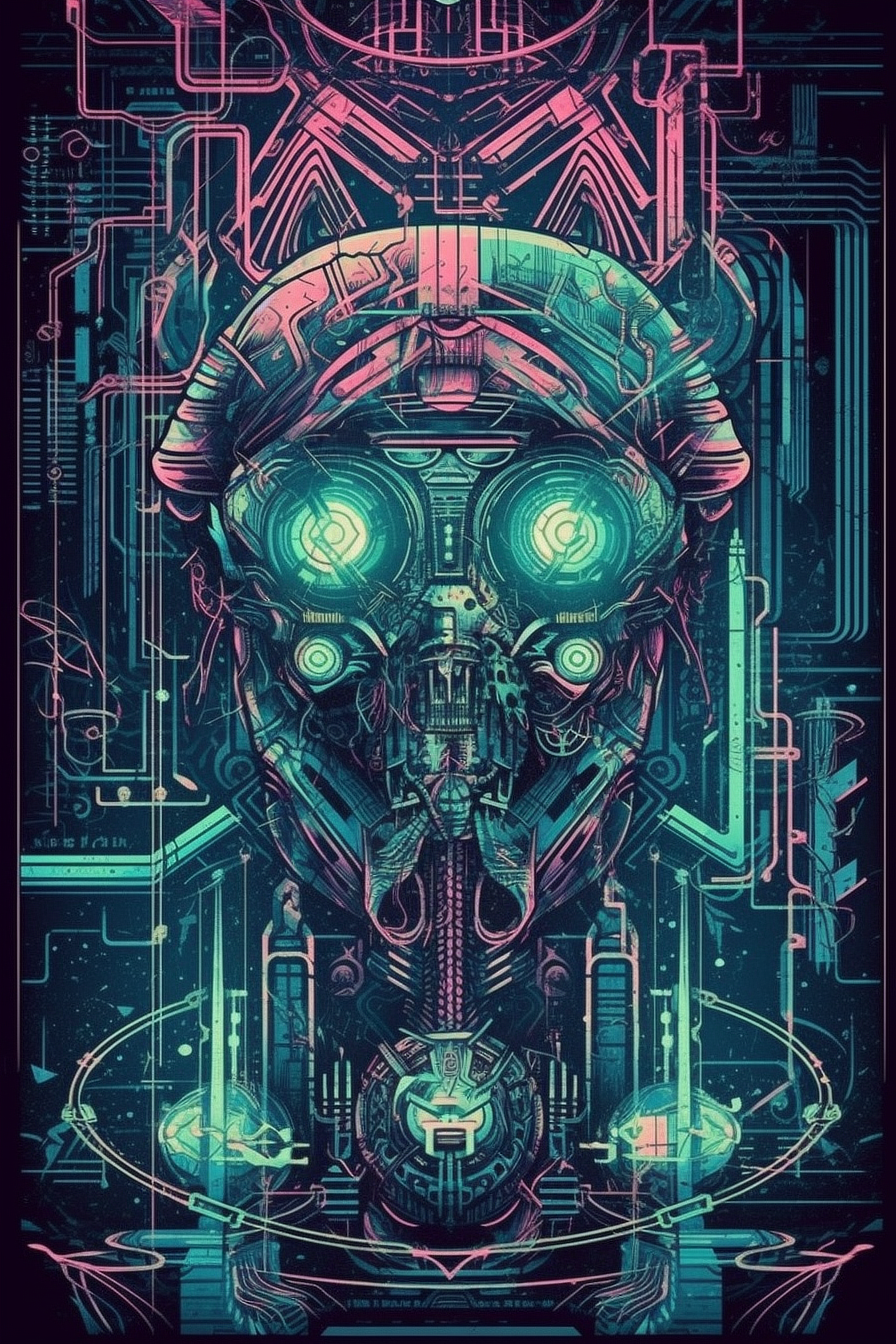 a digital art of a robot