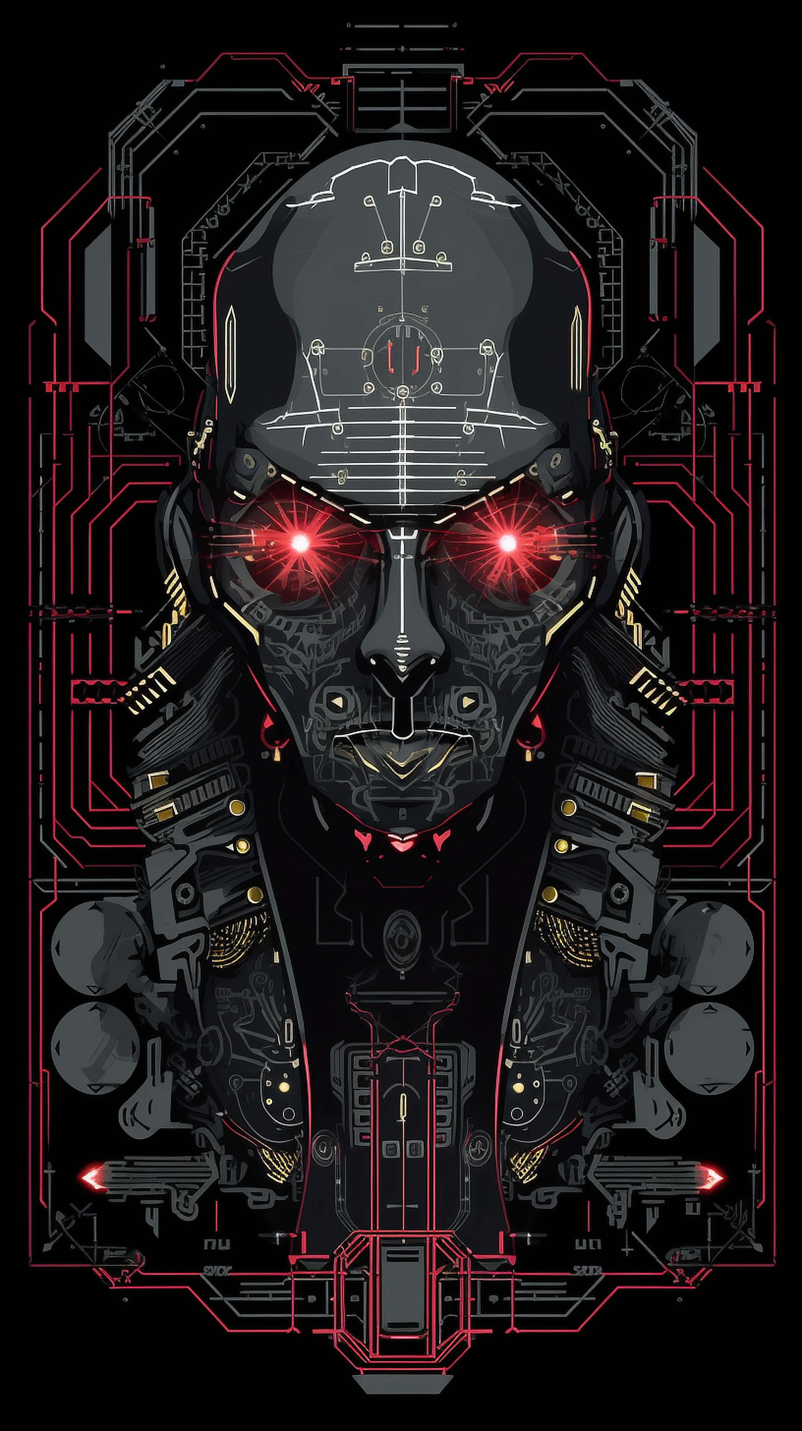 a digital art of a robot