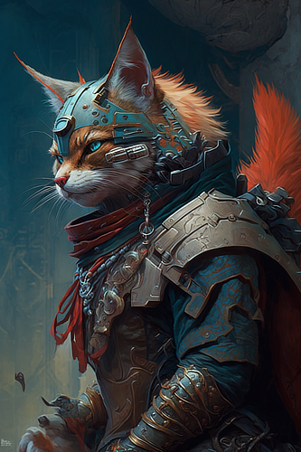 a cat wearing a garment