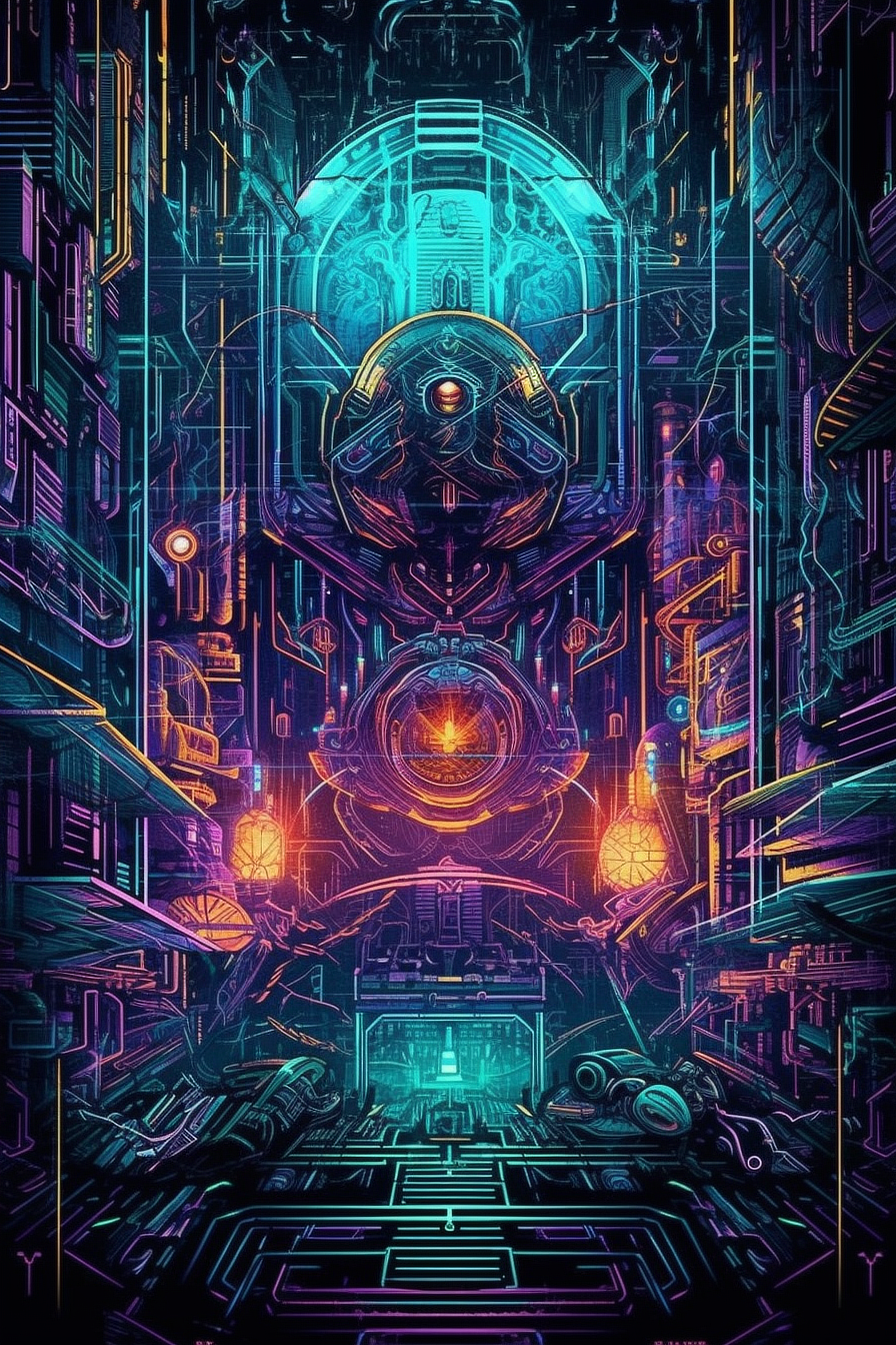 a digital art of a futuristic building