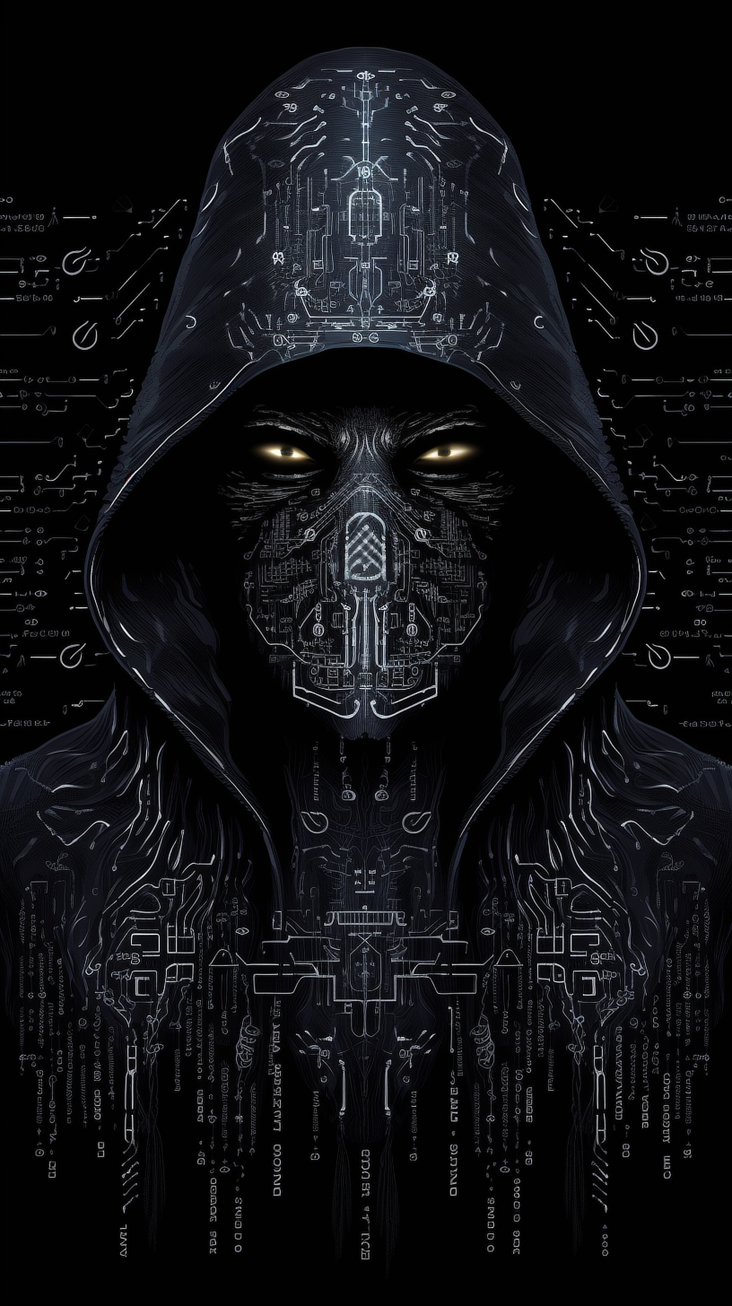 a person wearing a black hoodie