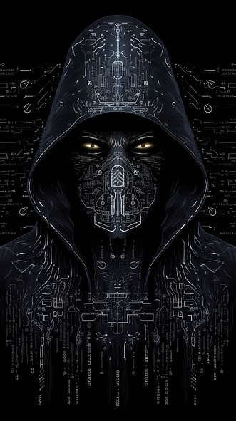 a person wearing a black hoodie