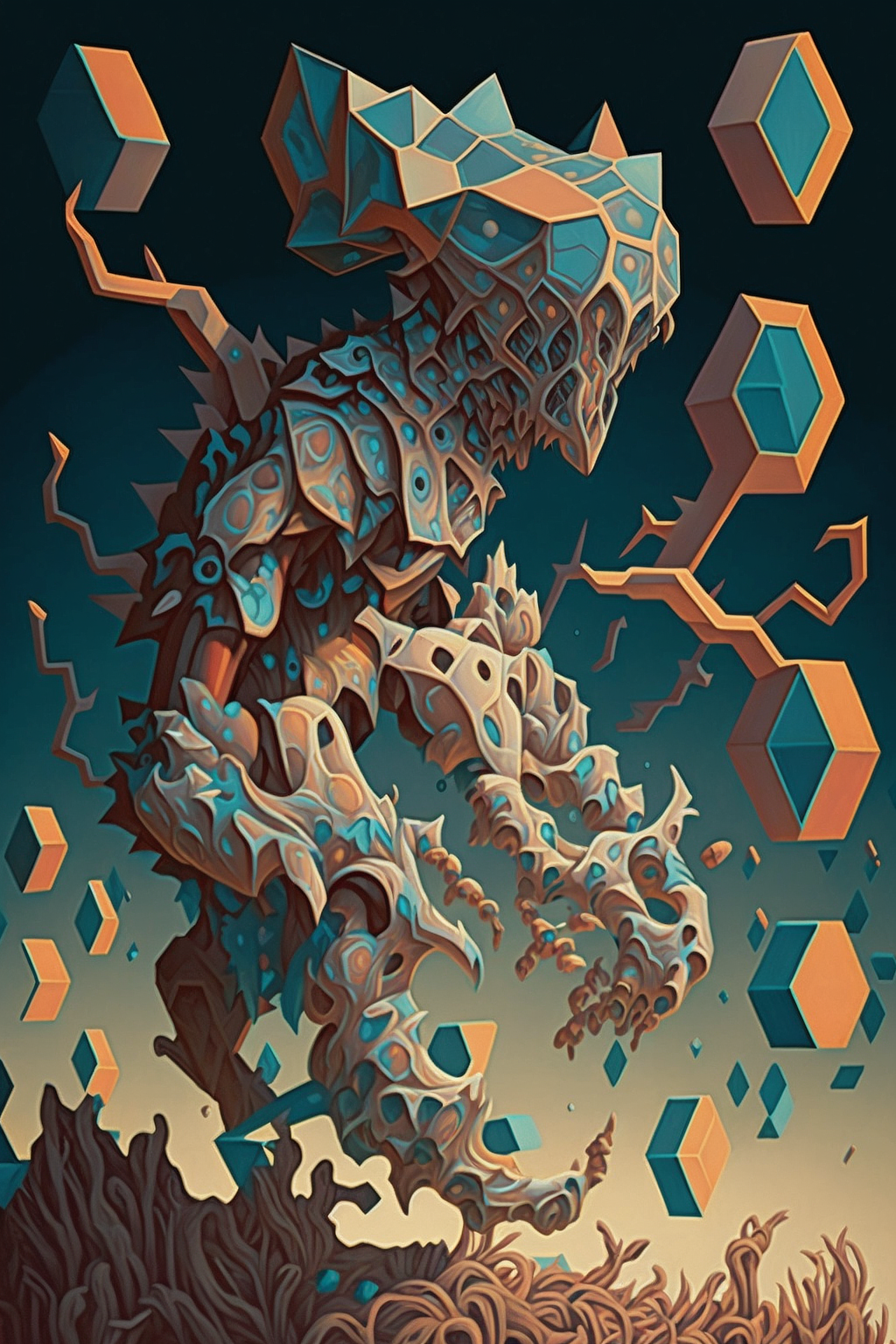 a cartoon of a monster