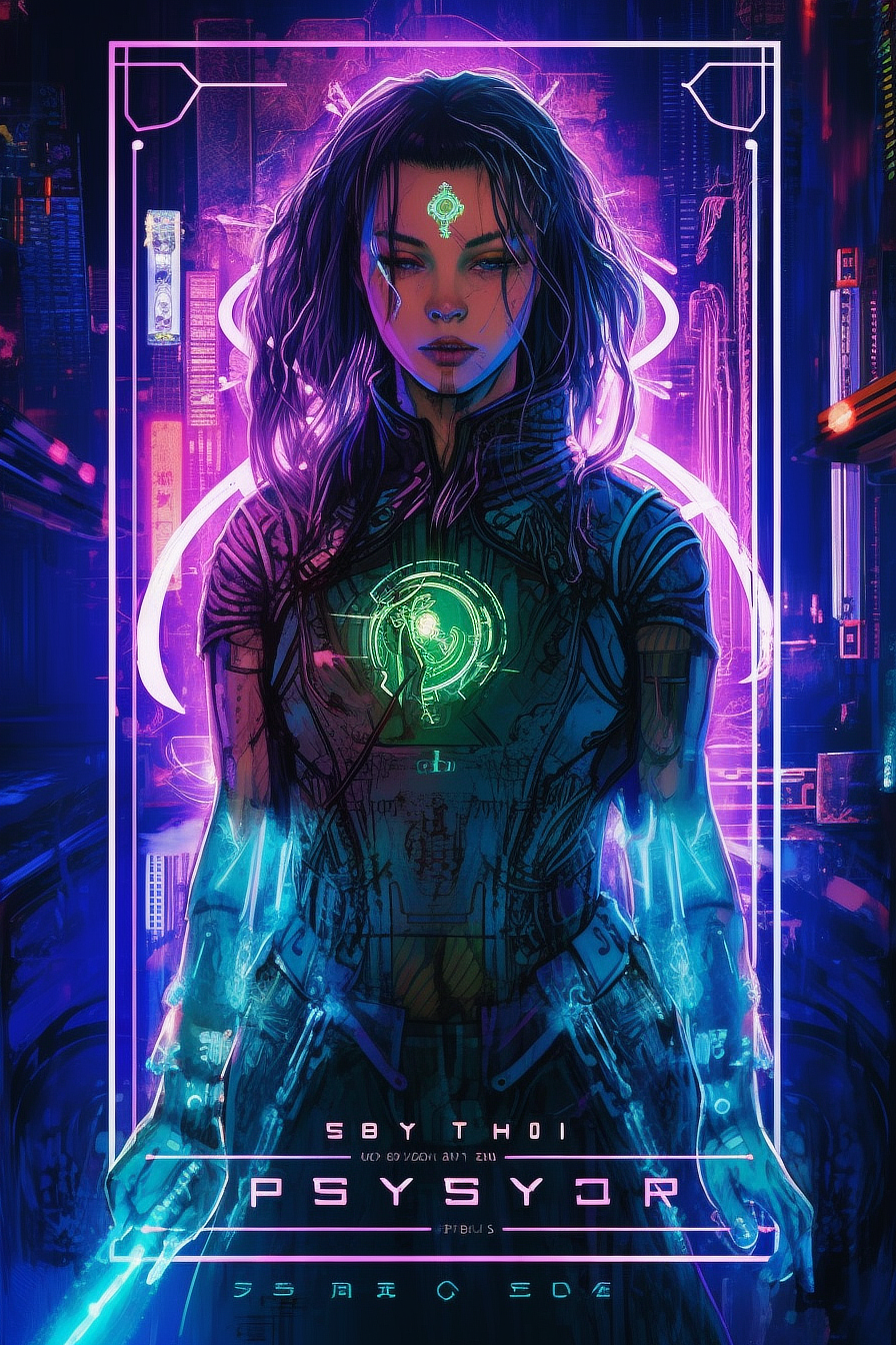 a woman in a futuristic outfit