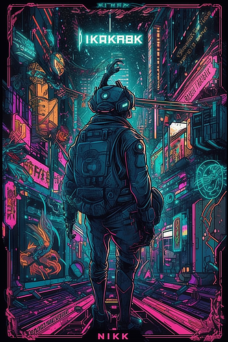 a man in a helmet standing in a city