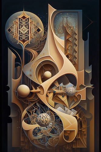 a artwork of a geometrical design