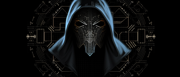 a black mask with a hood
