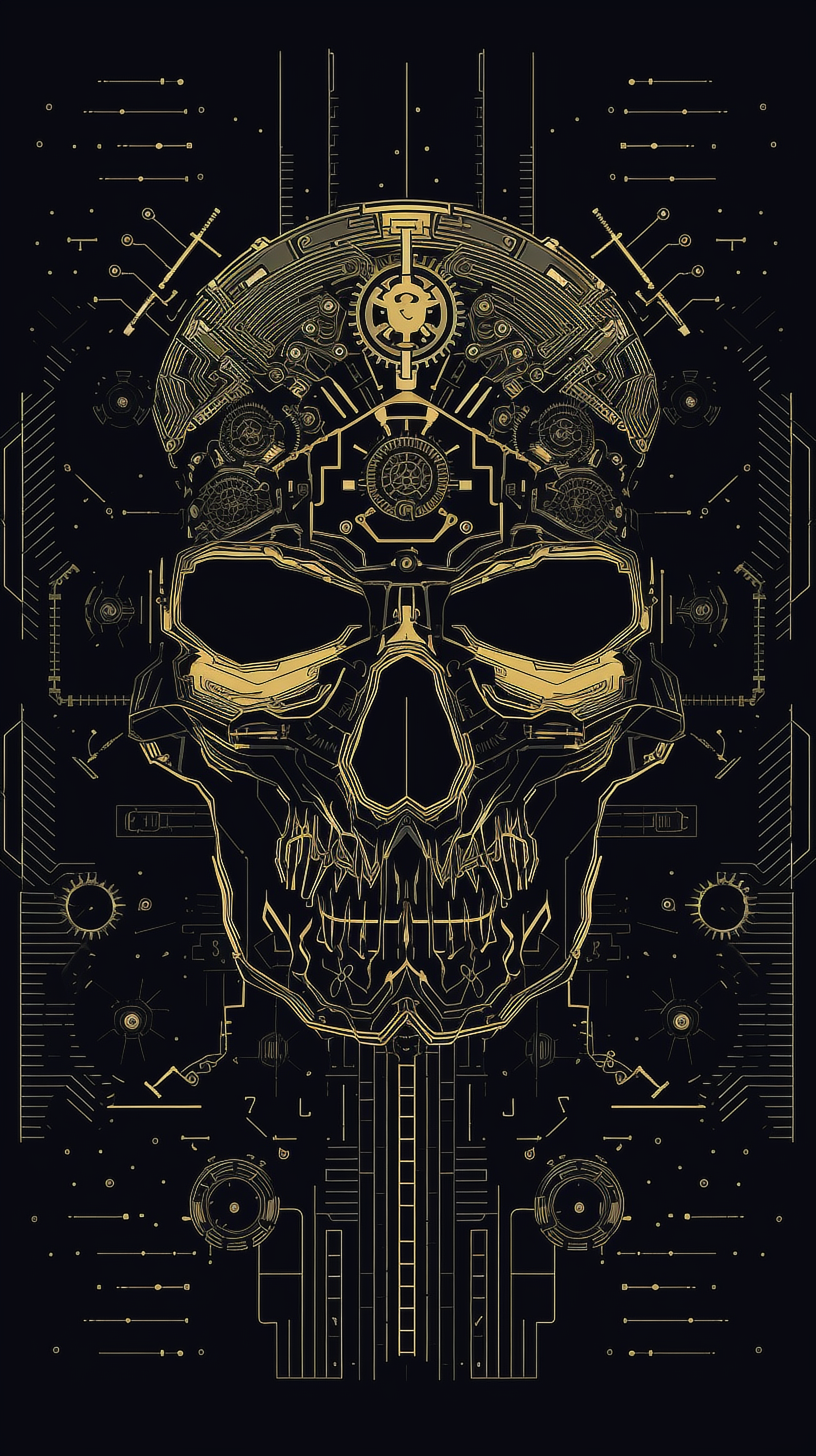 a skull with a gold crown