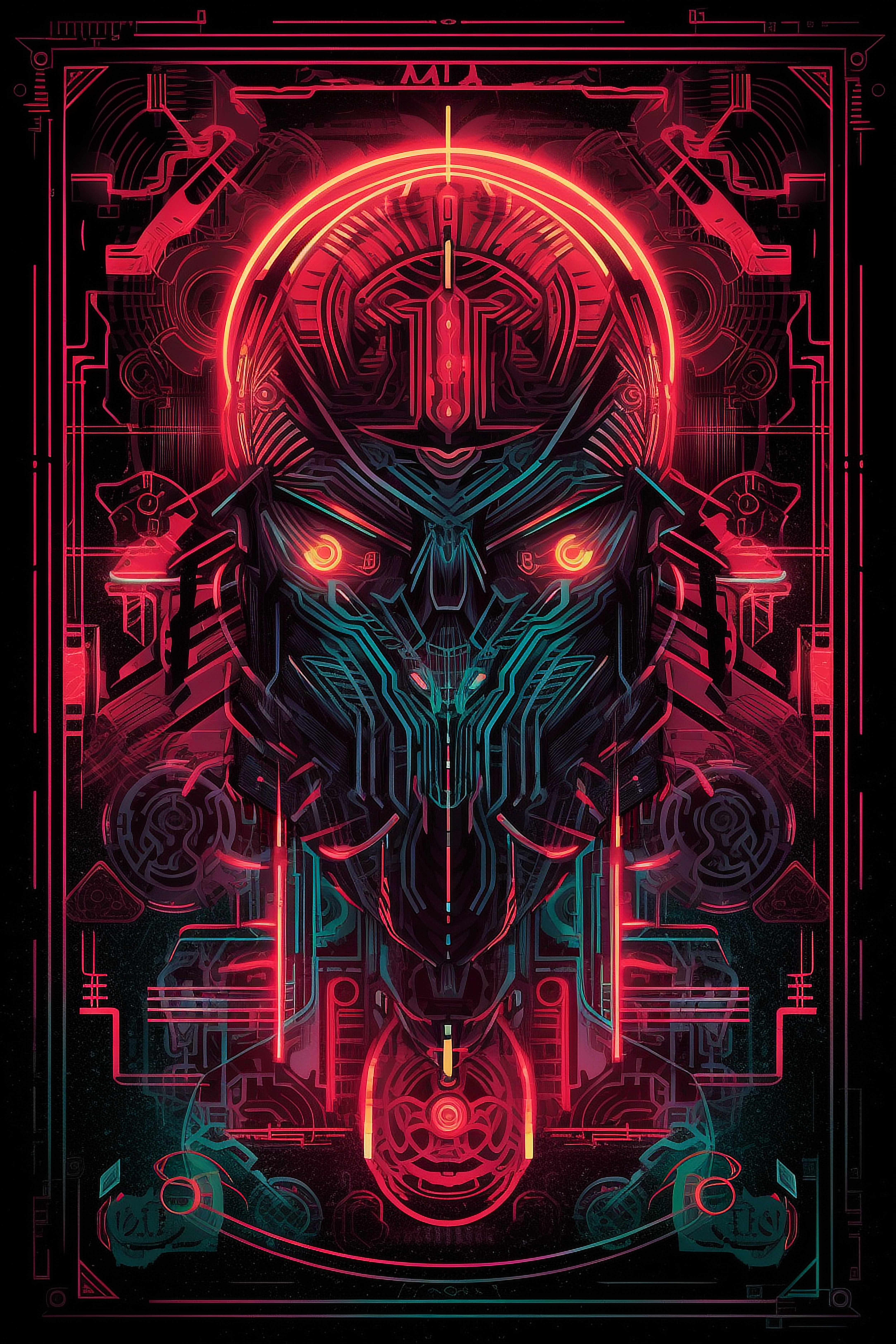 a digital art of a robot