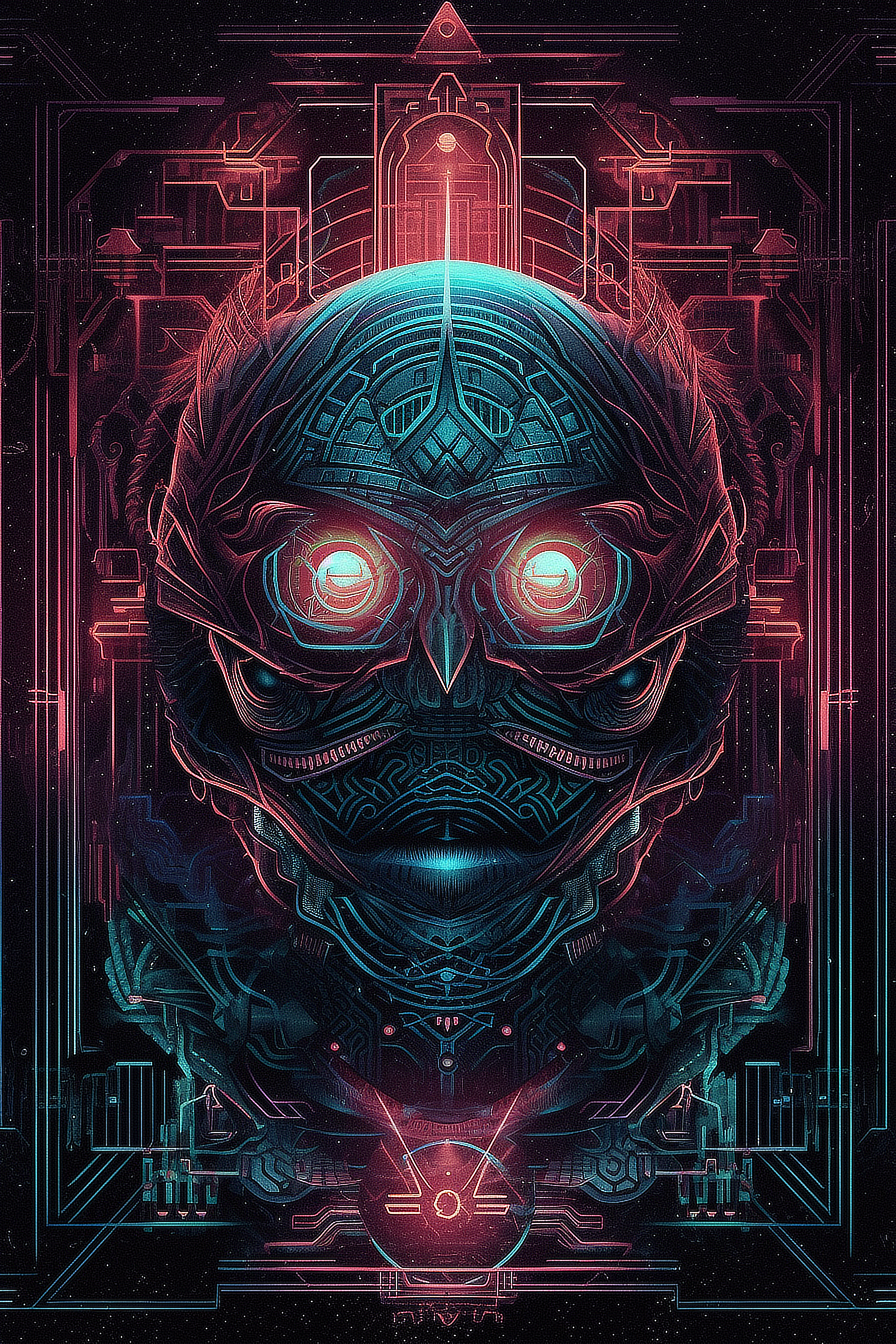 a digital art of a robot