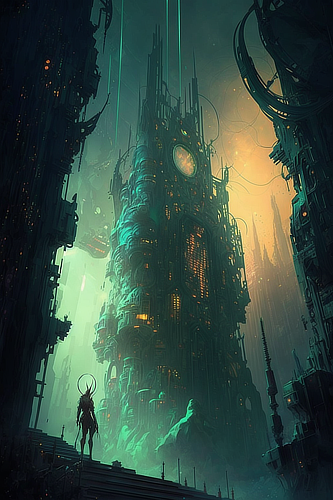 a tower with a clock in it