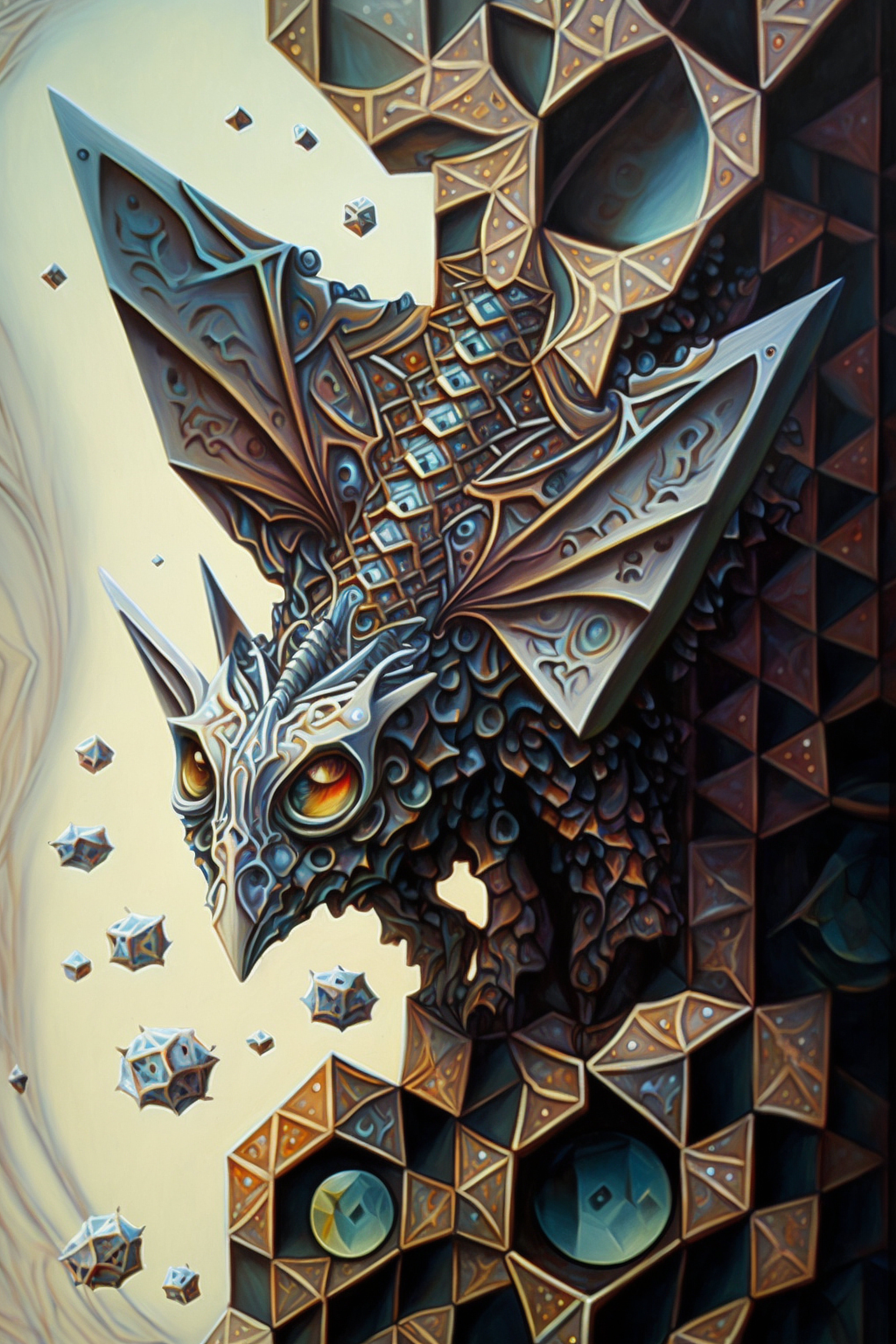 a artwork of a dragon